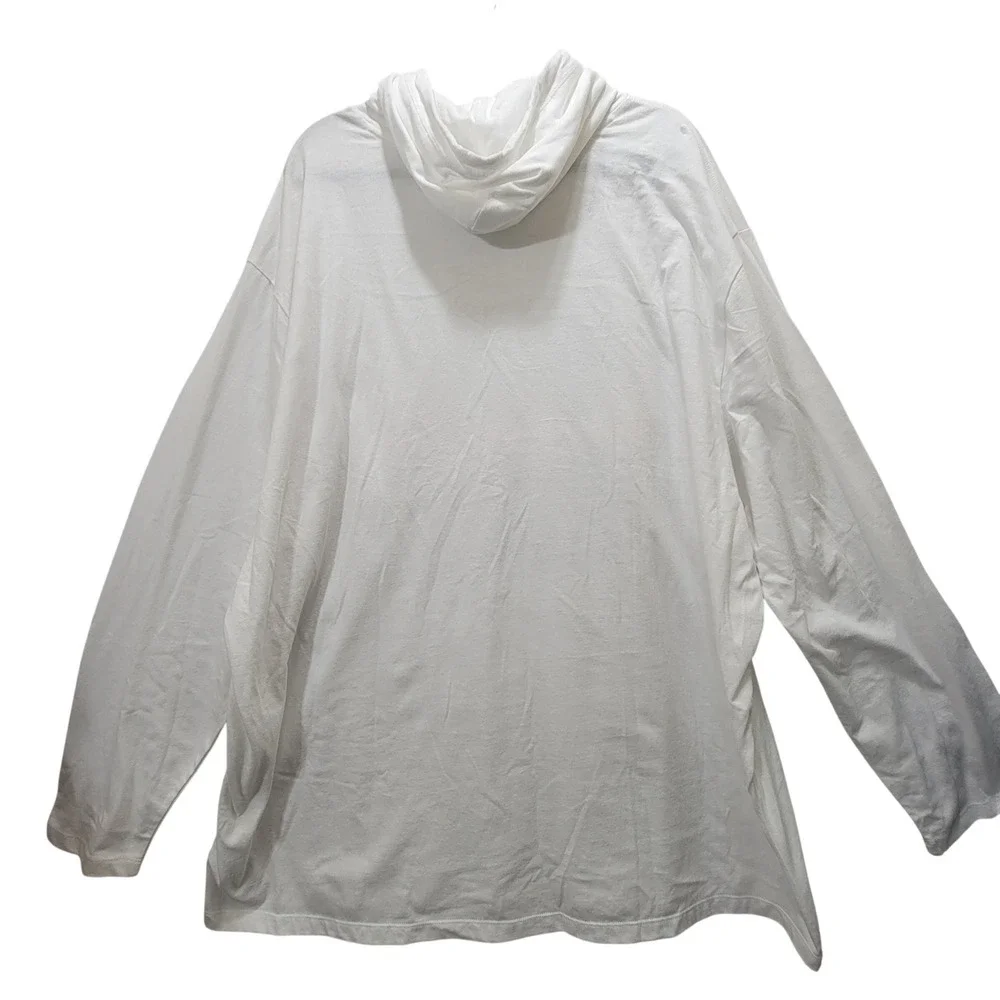Polo Ralph Lauren Mens 3XB BigTall White Stacked Logo Graphic Hooded T-Shirt NWT